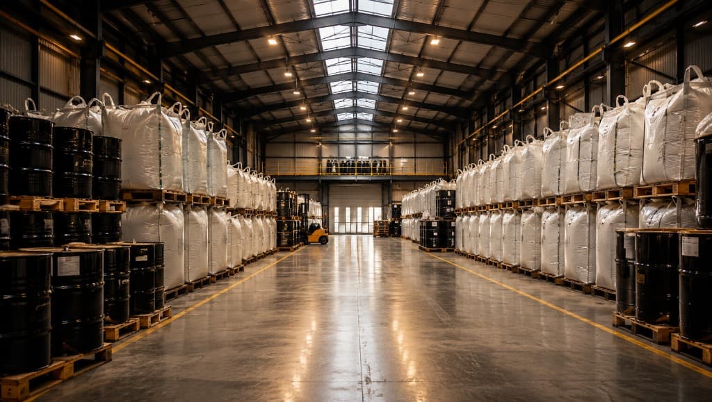 Armazém industrial GFX — estrutura de logística e armazenagem